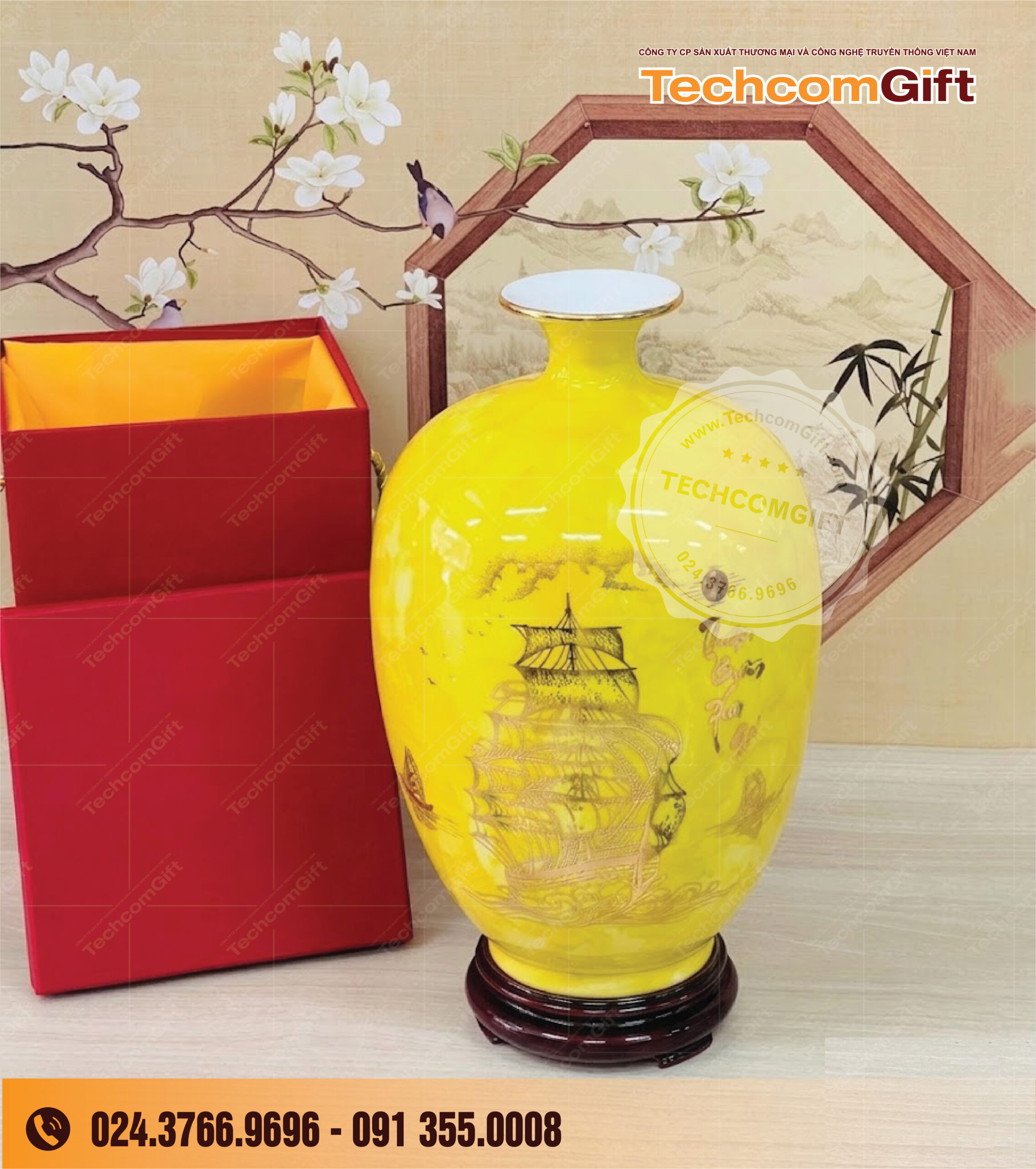 Bình Gốm Ngọc Hoàng Kim